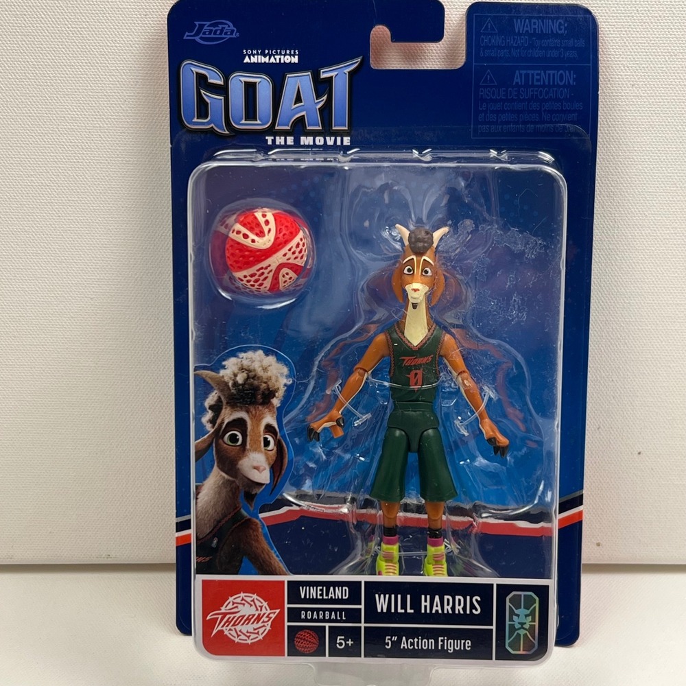 Jada Sony GOAT The Movie Will Harris 5" Action Figure Vineland Roarball Thorns